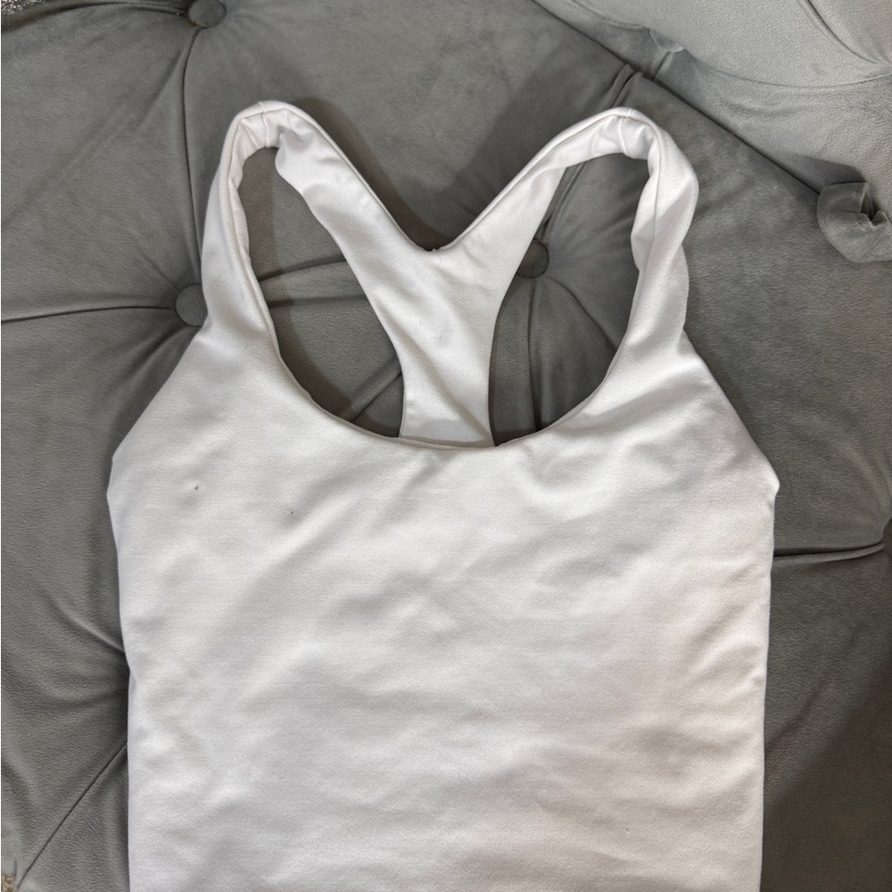 Bombshell Sportswear White Tank Top